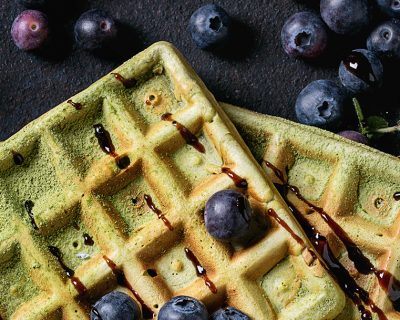 Vegan Matcha Waffles