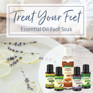 relaxing foot bath recipe DIY using essential oils